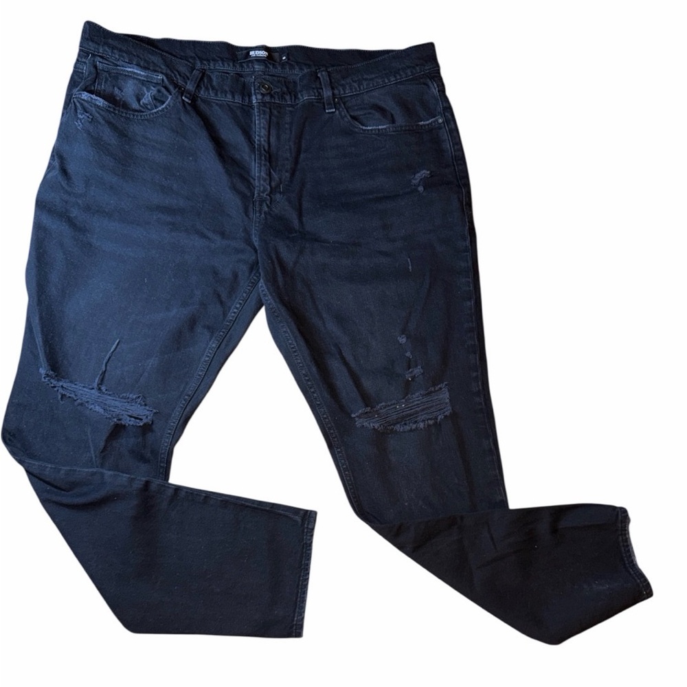🔥 Hudson Zack Skinny Black Jeans Size 40 40x32 🔥